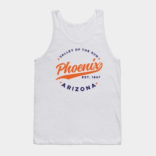 Vintage Phoenix Arizona Valley of the Sun Color City USA Tank Top